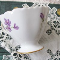 Tea Cup Spring Violets Rossetti China Occupied Japan Vintage Retro TeaTime Gift Dainty Mid Century Shabby Chic Romantic Tea WhenRosesBloom