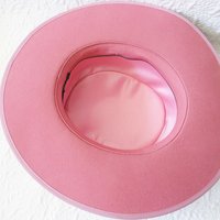 Vintage Sailor Boater Pink Wool Hat Tailored Elegance Mid Century Suburbia Retro Cosplay Miss Phyrne Fisher Princess Diana WhenRosesBloom