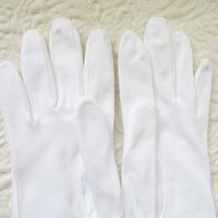 Vintage White Gloves Matinee Forearm Length Wedding Classic Retro Mid Century Bride Bridesmaid Downton Austen Cosplay When Roses Bloom