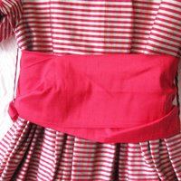 Vintage Child Silk Dress Red Stripe Strasburg Recital Christmas Outfit Size 4 Keepsake Heirloom Gift WhenRosesBloom