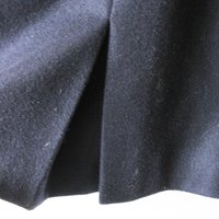 Vintage French Child Size 2 Navy Blue Wool Coat Classic Double Breasted Style Velvet Collar Gender Neutral Classic English WhenRosesBloom