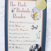 Book The Pooh Bedside Reader Winnie the Pooh 70th Anniv Vintage Retro Library Decorative Graphic Art Juvenile Child Fiction WhenRosesBloom