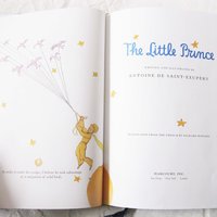 Book The Little Prince Vintage Retro Library Decorative Graphic Art  Juvenile Child Fiction Fantasy 60th Anniversary Edition WhenRosesBloom