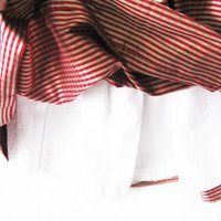 Vintage Child Silk Dress Red Stripe Strasburg Recital Christmas Outfit Size 4 Keepsake Heirloom Gift WhenRosesBloom