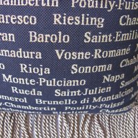 Vintage Pillow Tapestry Fringe Wine names accent pillow Elegant Shabby Chic Farmhouse Cottage Style WhenRosesBloom