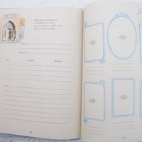 Baby Boy Book Vintage Record Events Retro Nursery Decorative Graphic Art  Juvenile Child  WhenRosesBloom