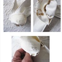 Vintage Gloves White Kid Leather NOS Cut out bow embroidery Sz 6 7 Downton Miss Fisher Audrey Hepburn Cosplay New Old Stock  WhenRosesBloom