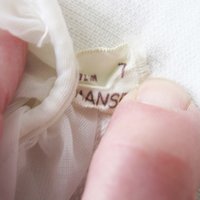 Vintage Gloves Sheer White Fabric gathered Forearm Length Retro Cosplay Wedding Tea Party Dance Downton Mid Century Glamour When Roses Bloom