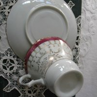 Vintage Tea Cup Pink Footed  Made in Japan Tea Time Gift Victoria Downton Abbey Tea Edwardian Shabby Chic Cottage Shabby Chic WhenRosesBloom