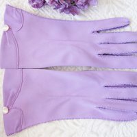 Purple Violet Gloves tailored Fabric Stetson Vintage Wedding Tea Party Mid Century Bridal Retro cosplay Gift for her When Roses Bloom