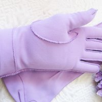 Purple Violet Gloves tailored Fabric Stetson Vintage Wedding Tea Party Mid Century Bridal Retro cosplay Gift for her When Roses Bloom