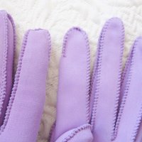 Purple Violet Gloves tailored Fabric Stetson Vintage Wedding Tea Party Mid Century Bridal Retro cosplay Gift for her When Roses Bloom