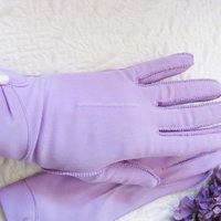 Purple Violet Gloves tailored Fabric Stetson Vintage Wedding Tea Party Mid Century Bridal Retro cosplay Gift for her When Roses Bloom