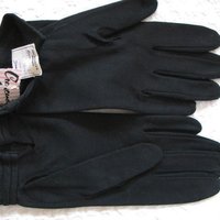 Vintage Black Gloves  Sz 7 1/2  NOS Driving Gloves Mid Century Retro Audrey Hepburn Hollywood Glamour Steampunk  Free Ship US WhenRosesBloom