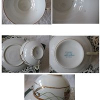 Vintage Tea Cup Nippon China Japan Retro Tea Dainty TeaTime Gift Gold Bow Farmhouse Cottage Shabby Chic Downton Abbey Style WhenRosesBloom