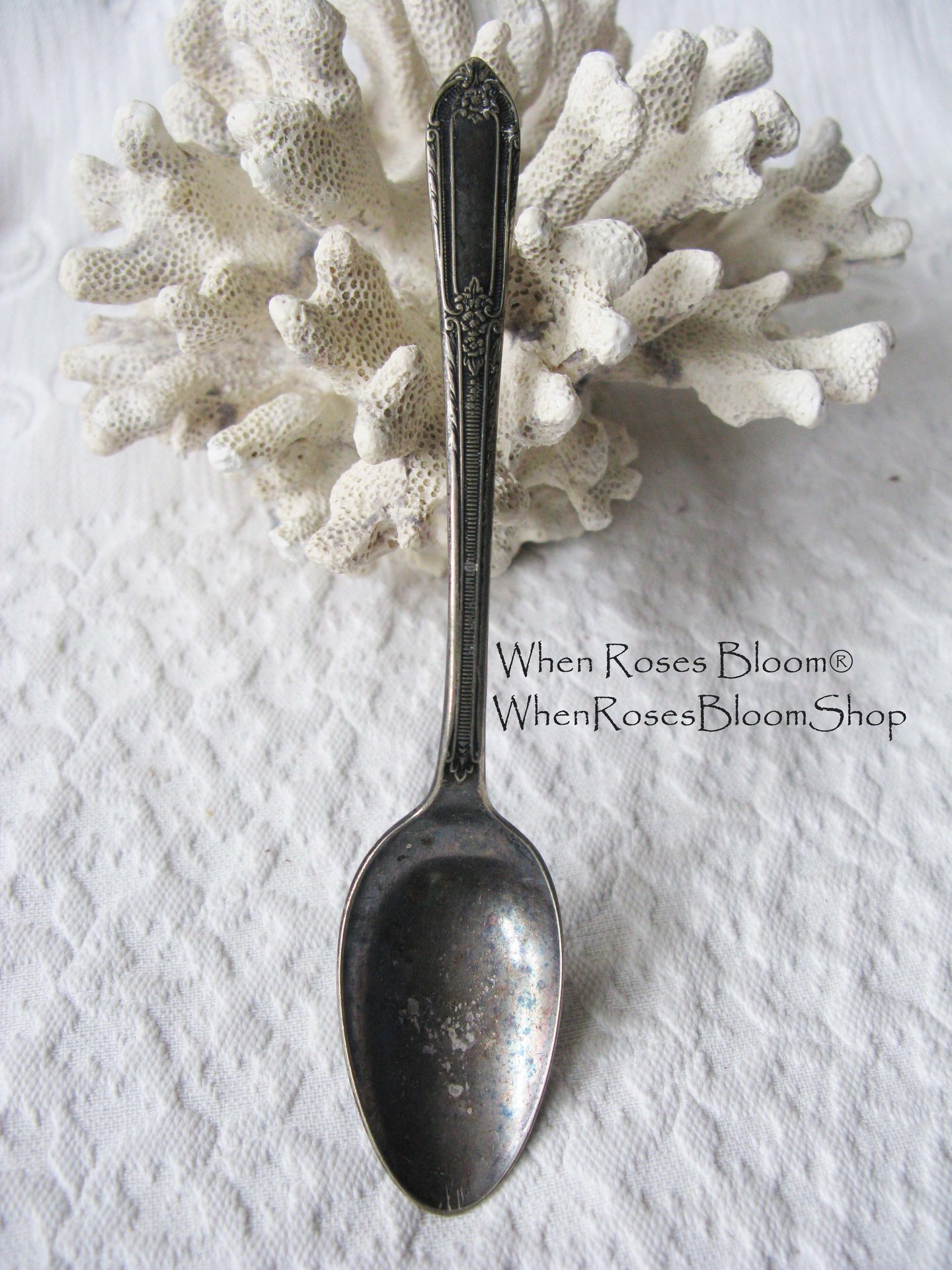 Single Silver Teaspoon Cotillion Pattern 1937 Rogers Silver International Silver When Roses Bloom