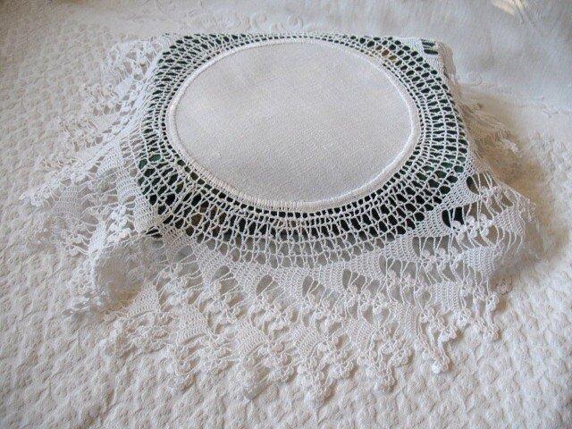 Crochet Round Doily Wedding Tea Party Vintage Linen ShabbyDecor Style Victoria  Cottage Farmhouse Style WhenRosesBloom