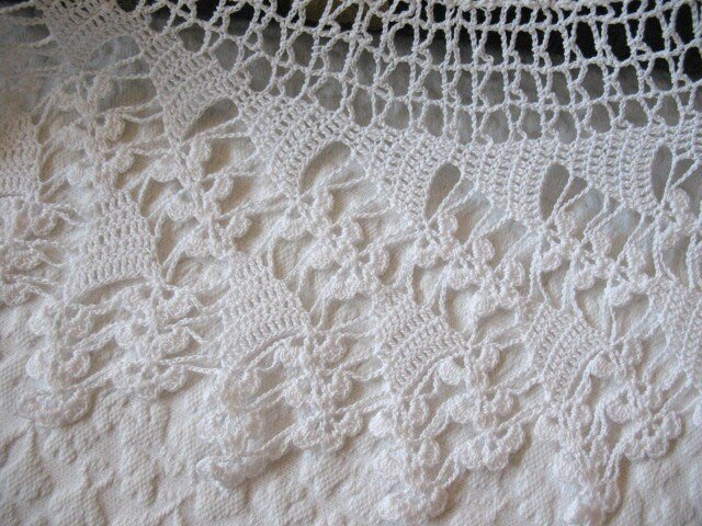 Crochet Round Doily Wedding Tea Party Vintage Linen ShabbyDecor Style Victoria  Cottage Farmhouse Style WhenRosesBloom