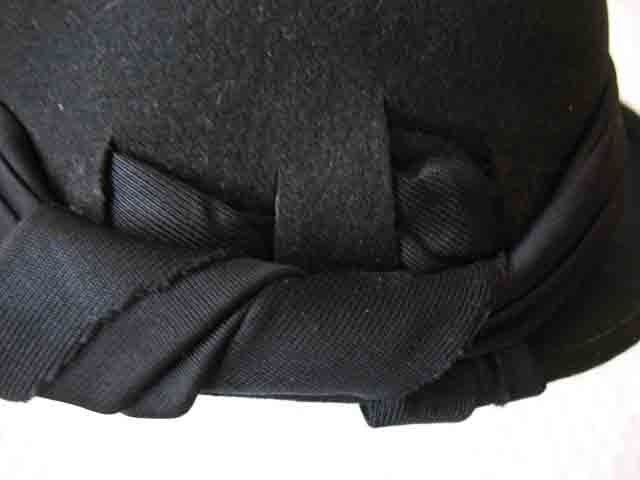 Vintage Black Hat Picture Hat  Katharine Hepburn Society Girl Mid Century Hollywood Glamour Retro Party Boho Cosplay WhenRosesBloom