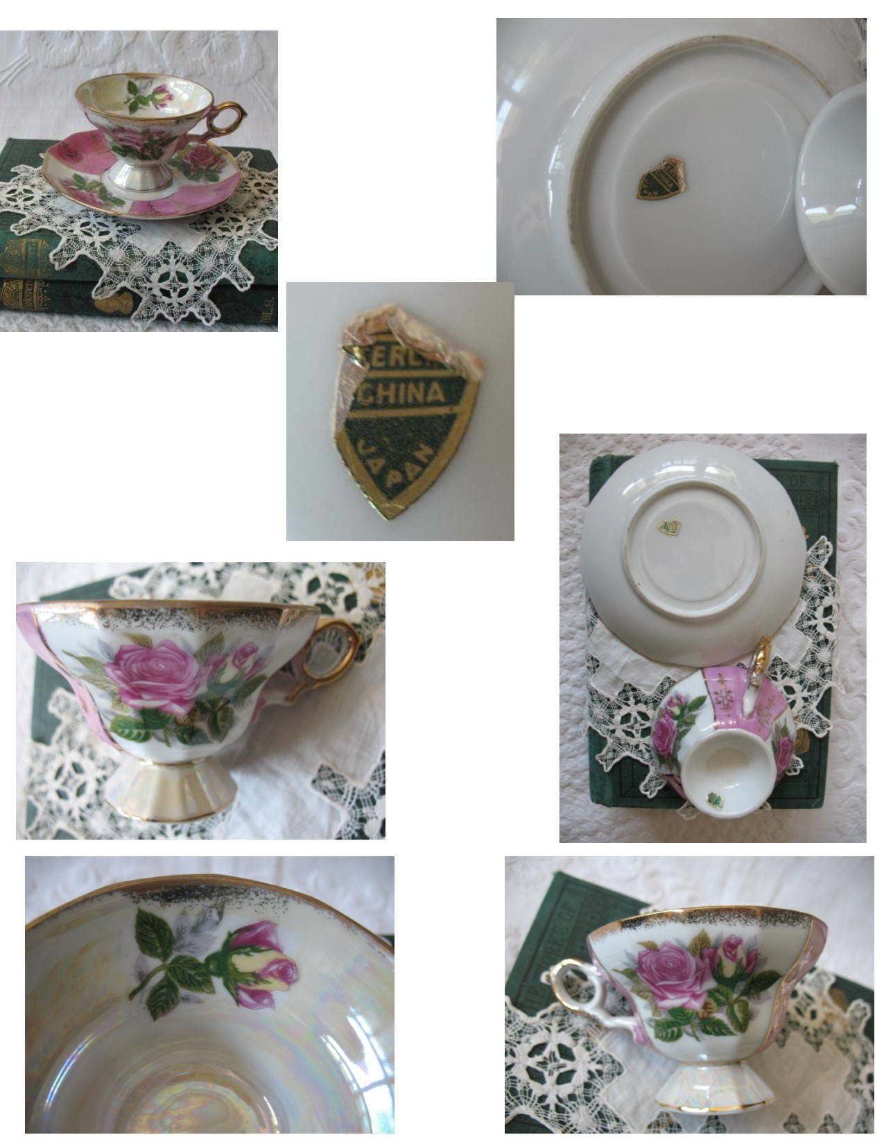 Vintage Footed Tea Cup Pink Roses Made Japan Mid Century Retro Elegant Tea Gift Victoria Downtown Tea Cottage Shabby Chic WhenRosesBloom