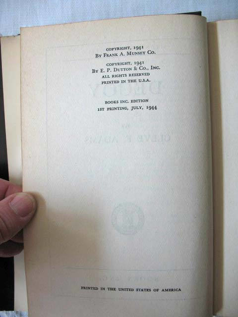 Vintage Mystery Book 1940s Black Decorative Library Midnight Mysteries Modern Mid Century Gift Conspiracy Adventure Mystery  WhenRosesBloom