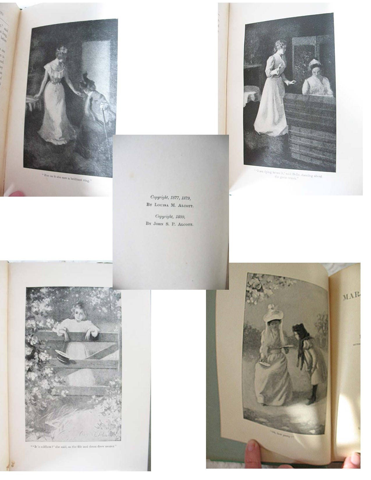 Vintage Antique Book Louisa May Alcott Rare 1st Edition Marjorie's Three Gifts  Library Decor Gift Juvenile Child Literature WhenRosesBloom