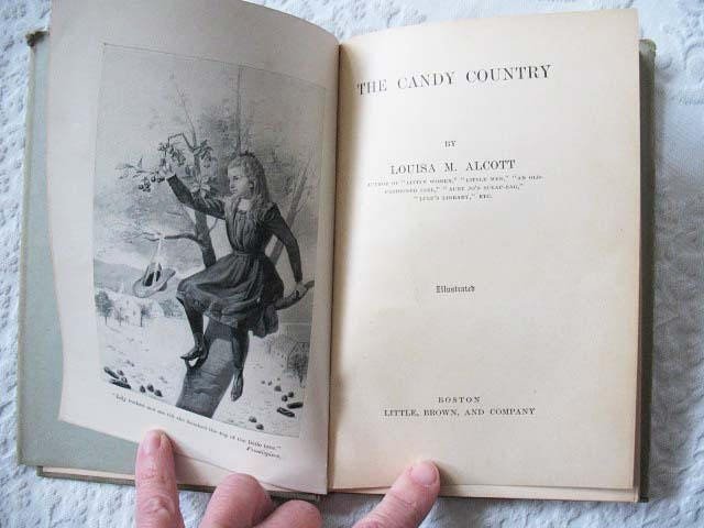 Vintage Antique Book Louisa May Alcott 1st Edition The Candy Country  Rare  Library Decor Gift Juvenile Child Literature WhenRosesBloom