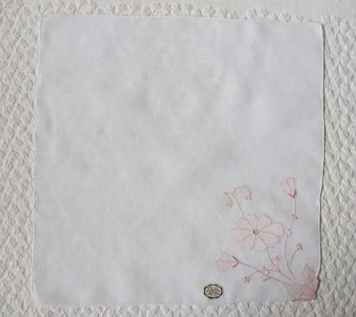 Vintage Madeiera Hanky Wedding Keepsake Remembrance 1st Communion Classic Pink Floral Handkerchief NOS FREE Ship  US  WhenRosesBloom