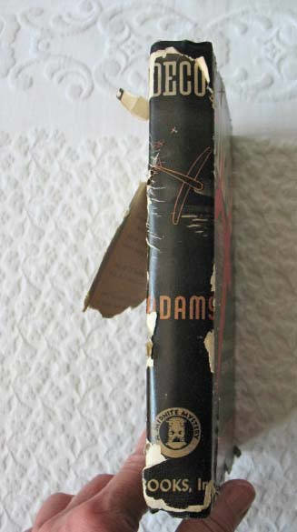 Vintage Mystery Book 1940s Black Decorative Library Midnight Mysteries Modern Mid Century Gift Conspiracy Adventure Mystery  WhenRosesBloom