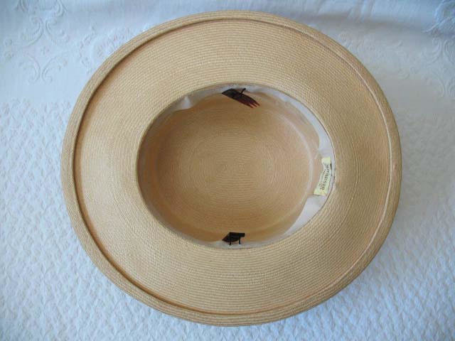 Vintage Hat Straw Boater Panama Italian Tailored Elegance Mid Century Suburbia Retro Cosplay Swansons Miss Phyrne Fisher   WhenRosesBloom