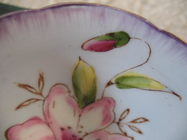Vintage Tea Cup Blue Floral Footed Japan Downton Tea Cottage Shabby Chic Mid Century Tea Birthday Shower Girlfriend Wife Gift WhenRosesBloom