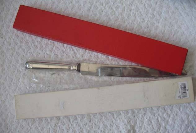 Vintage Silver Cake Knife English Sheffield Bride Wedding Bridal Gift  NOS new old stock classic Shell Elegant Tea Victoria WhenRosesBloom