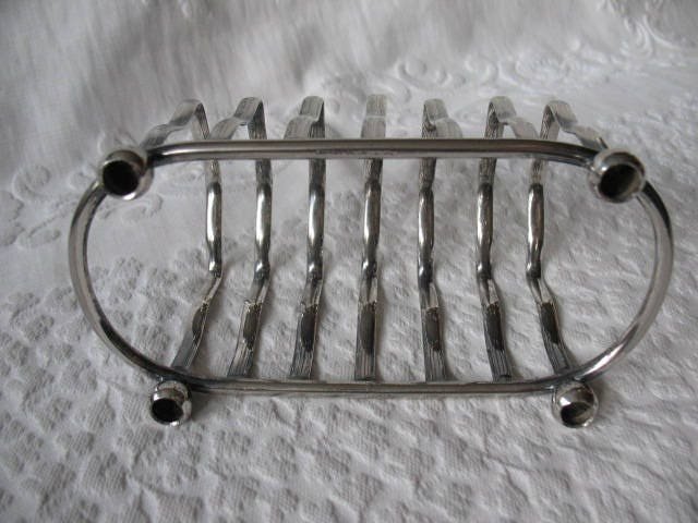 Vintage Silver Toast Rack Letter Holder Napkin English Estate Silver Tea Breakfast Shabby Chic Jane Austen Downton Abbey WhenRosesBloom