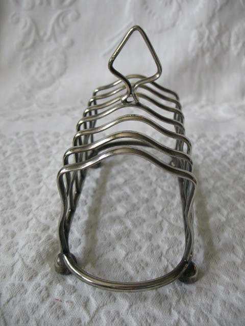 Vintage Silver Toast Rack Letter Holder Napkin English Estate Silver Tea Breakfast Shabby Chic Jane Austen Downton Abbey WhenRosesBloom