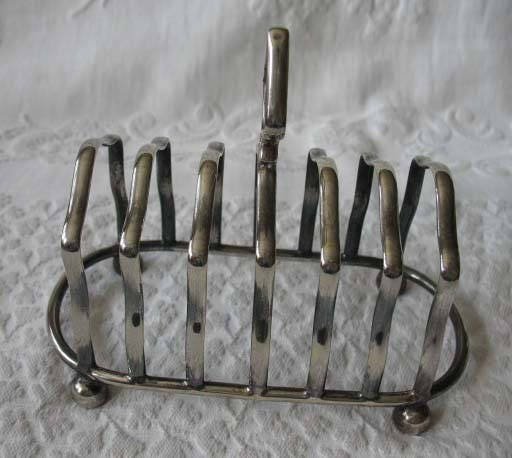 Vintage Silver Toast Rack Letter Holder Napkin English Estate Silver Tea Breakfast Shabby Chic Jane Austen Downton Abbey WhenRosesBloom