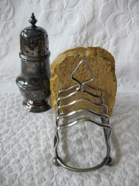 Vintage Silver Toast Rack Letter Holder Napkin English Estate Silver Tea Breakfast Shabby Chic Jane Austen Downton Abbey WhenRosesBloom