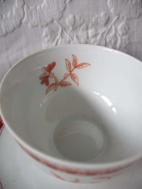 Vintage Teacup Orange Floral Limoges Haviland Shangai Shabby Chic Gentleman Man Tea Birthday Shower Girlfriend Wife Gift WhenRosesBloom