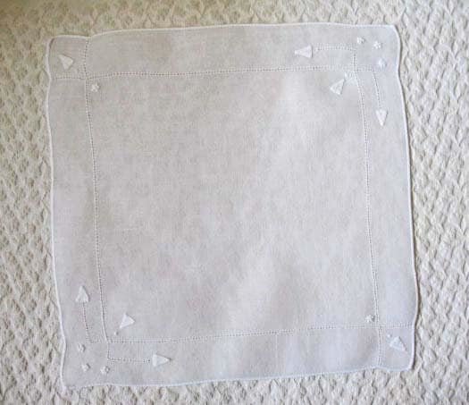 Vintage White Hanky Wedding Keepsake Remembrance Handkerchief Elegant Linen Heirloom Gift Classic Romantic Style Free ShipUS  WhenRosesBloom