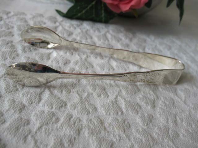 Vintage Silver Sugar Tongs Tea Candy Bon Bon Server Tea Time Downton Abbey Classic Tea Cottage Shabby Chic Decorative Gift WhenRosesBloom