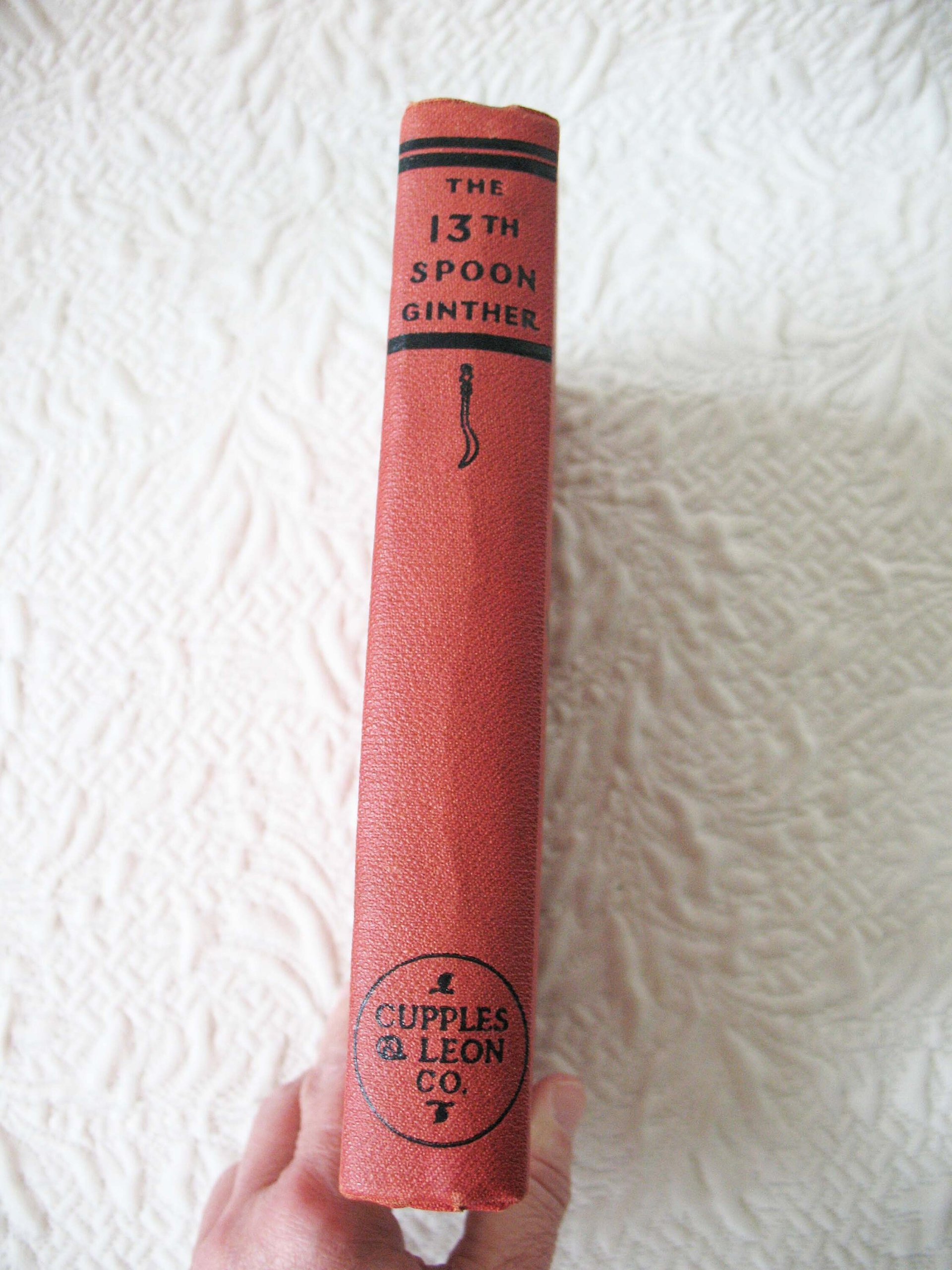 Vintage Mystery Book Red Retro Library Decorative Graphic Art Cover Juvenile Child Fiction Mystery Intrigue  WhenRosesBloom