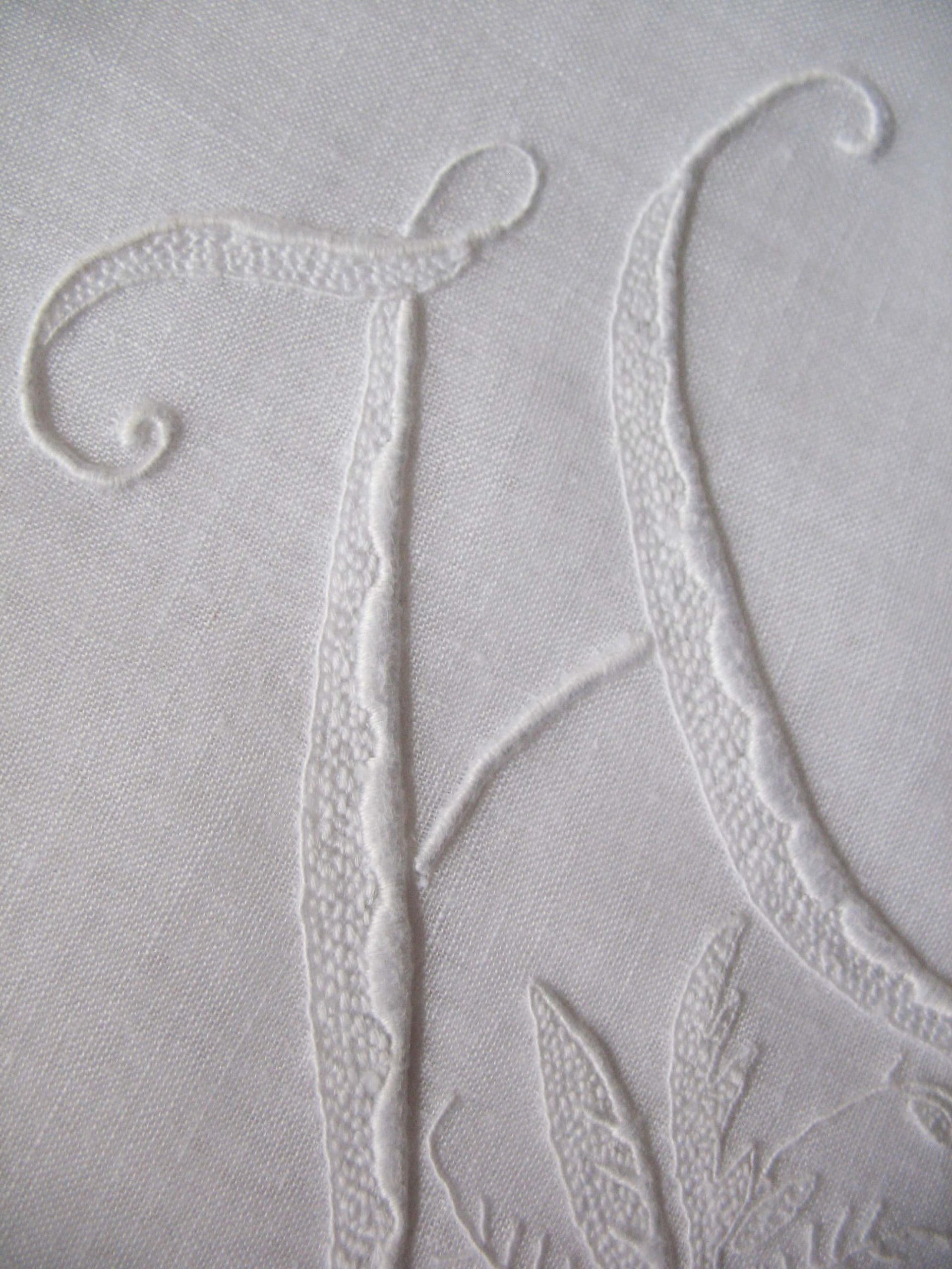 Vintage Madeira Hanky H Initial Monogram Wedding Keepsake Gift Handkerchief Remembrance Romantic Heirloom  Free Ship US WhenRosesBloom