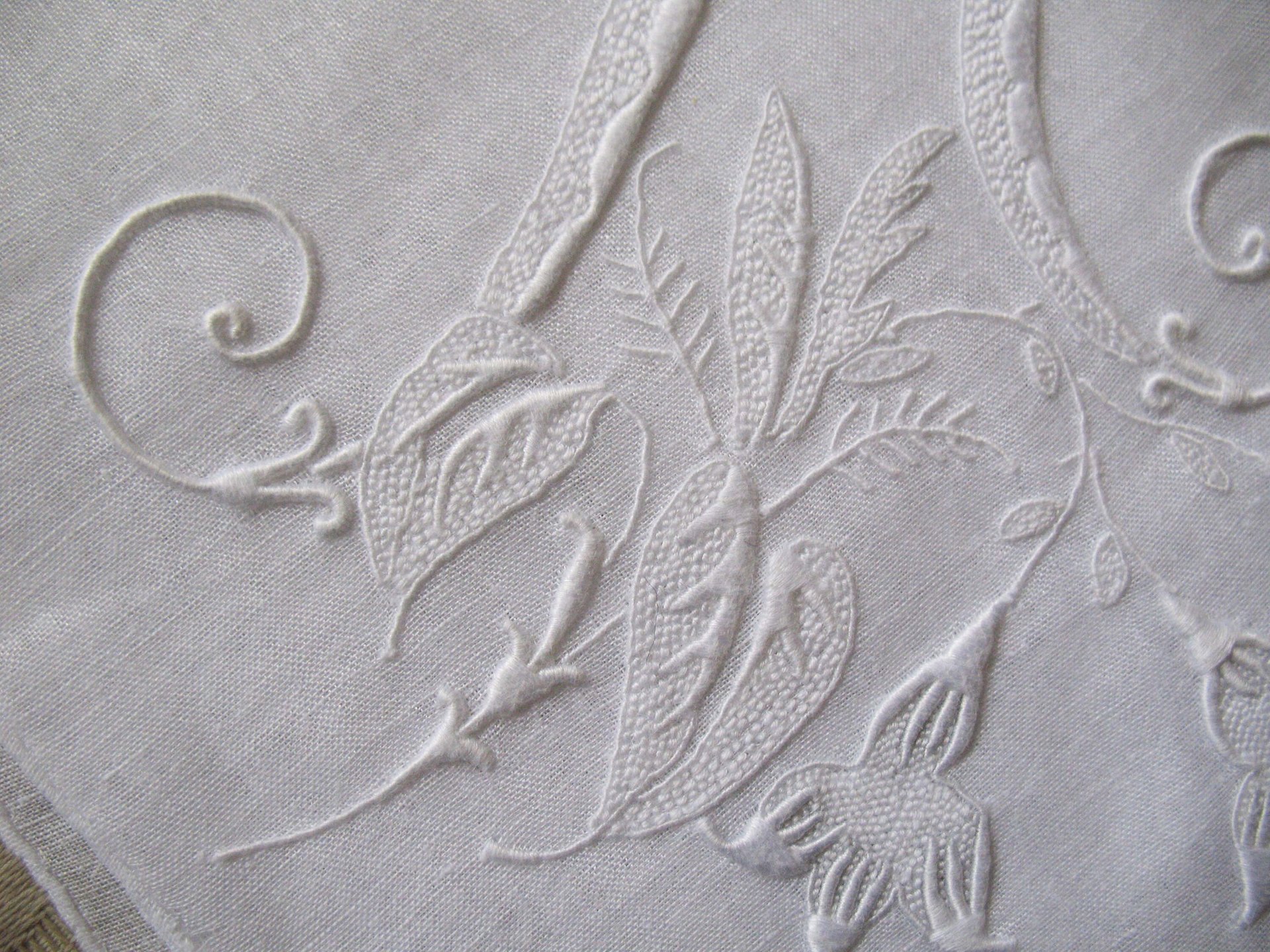 Vintage Madeira Hanky H Initial Monogram Wedding Keepsake Gift Handkerchief Remembrance Romantic Heirloom  Free Ship US WhenRosesBloom