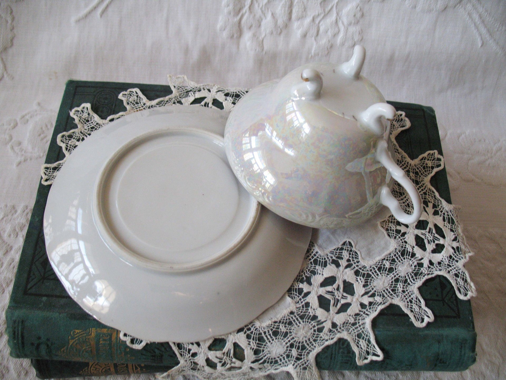 Vintage Tea Cup Footed Pink Roses MOP Pearl Made in Japan Retro Tea Party Gift Mid Century Cottage Shabby Chic Farmhouse   WhenRosesBloom