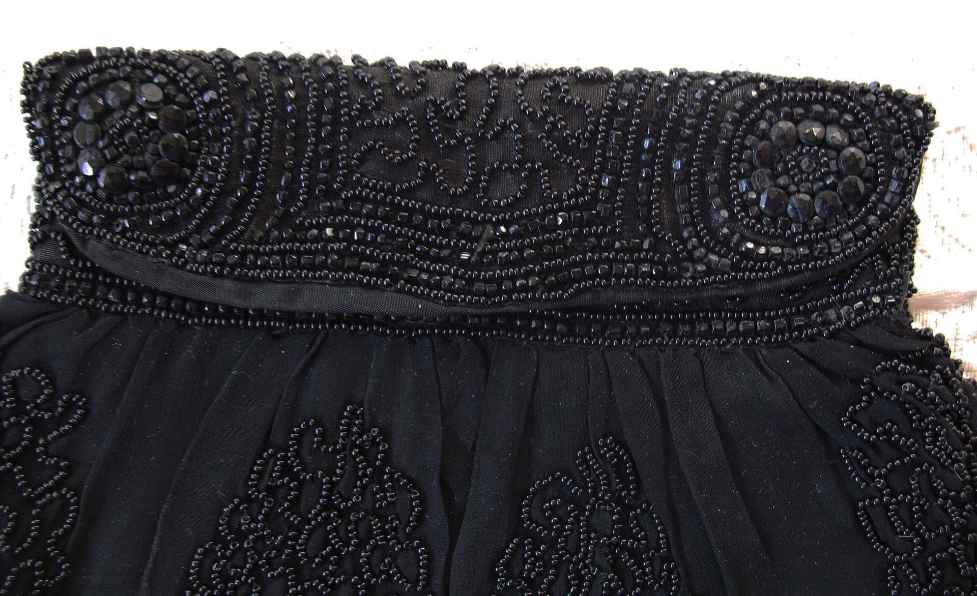 Vintage Black Beaded Purse Evening Bag Mid Century Retro Classic Glamour Dance Cocktail Party Steampunk Mid Century Cosplay WhenRosesBloom