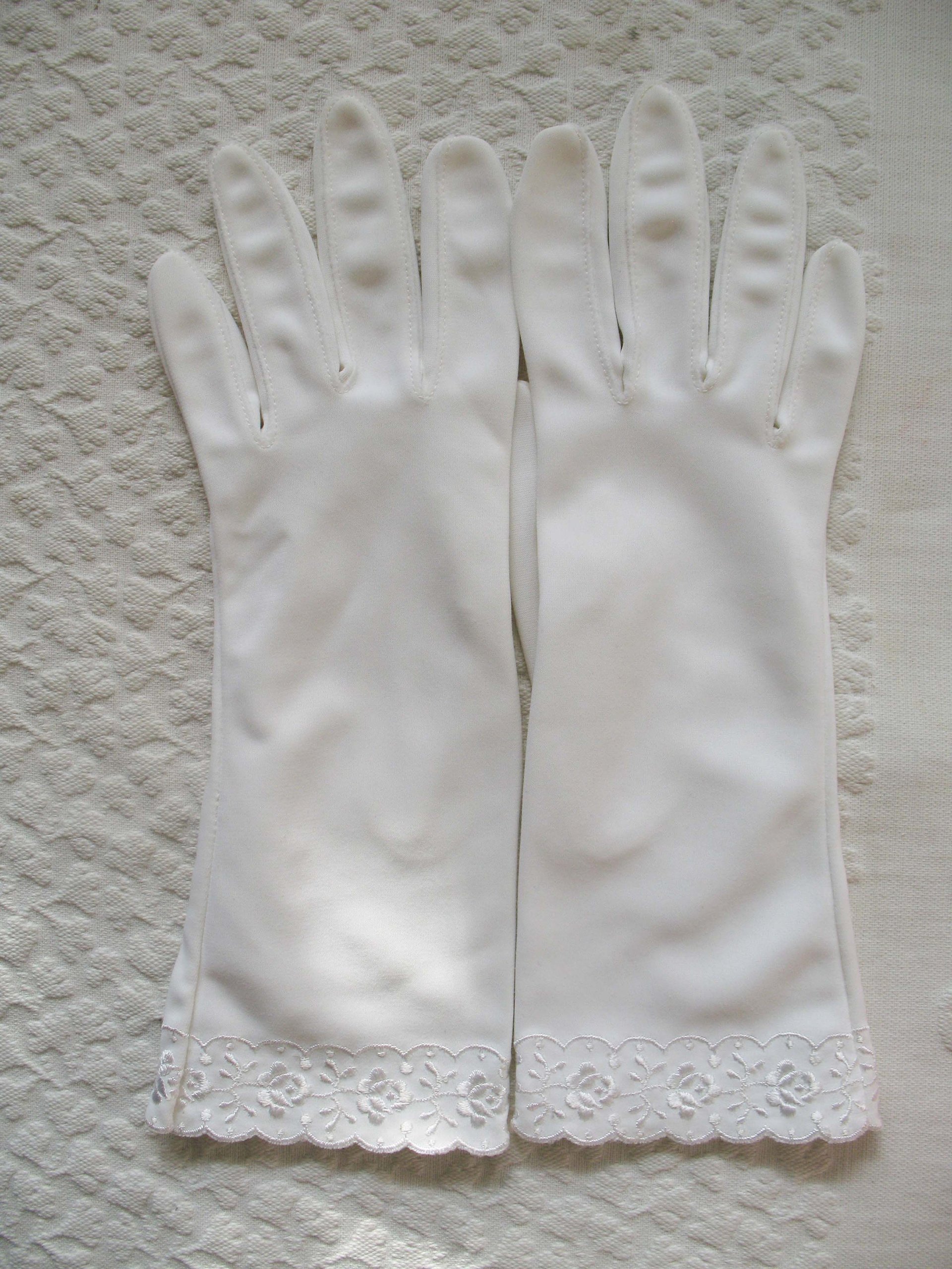 White Gloves Vintage Retro Mid Century Wedding Tea Matinee Downton Miss Fisher Cosplay Audrey Hepburn Style  Free Ship US When Roses Bloom