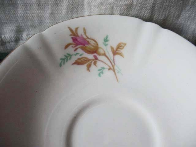Tea Cup Pink Roses English Bone China Vintage Retro Tea Gift Mid Century Shabby Chic Farmhouse Jane Austen Downton Abbey WhenRosesBloom