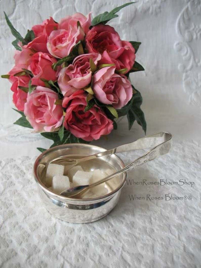 Vintage Silver Sugar Tongs Tea Candy Bon Bon Server Tea Time Downton Abbey Classic Tea Cottage Shabby Chic Decorative Gift WhenRosesBloom