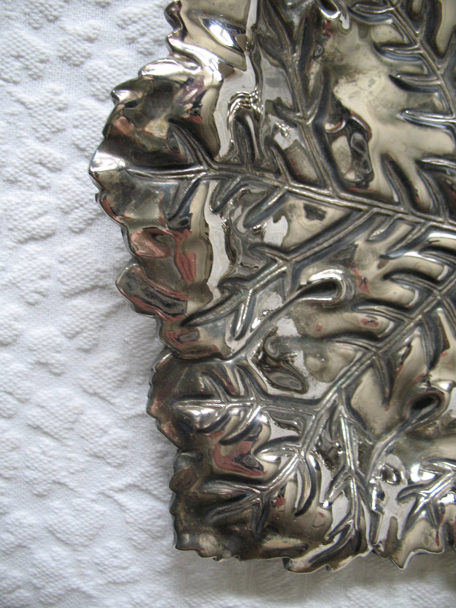 Vintage Silver Embossed Dish Grapes Tea Party Wedding Birthday Entertaining Tea Gift Silver Rococo Elegant Shabby Chic   WhenRosesBloom