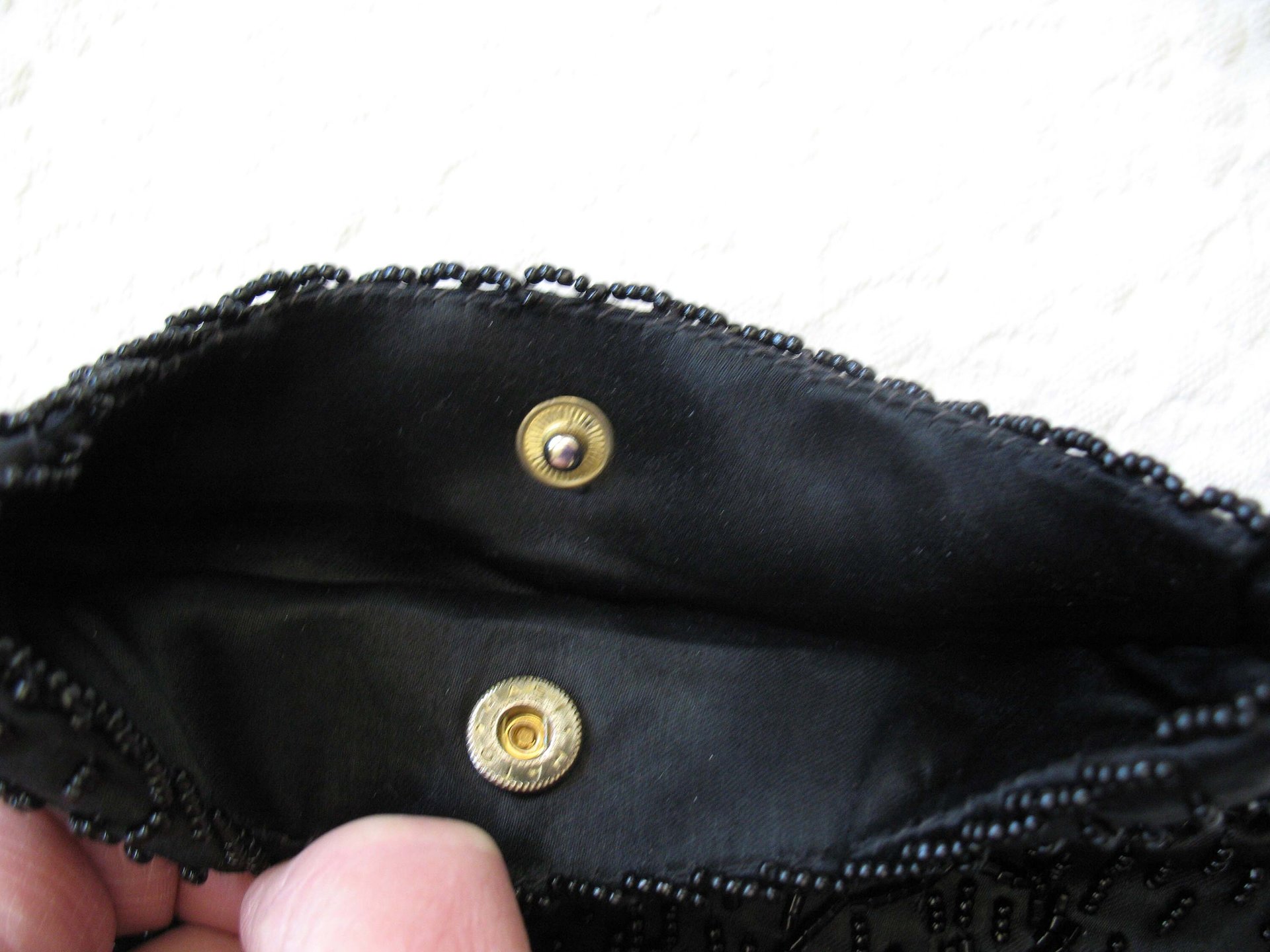 Black Beaded Purse Evening Bag Vintage Art Deco Retro Cocktail Party Classic Style Glamour Dance Steampunk Cosplay WhenRosesBloom