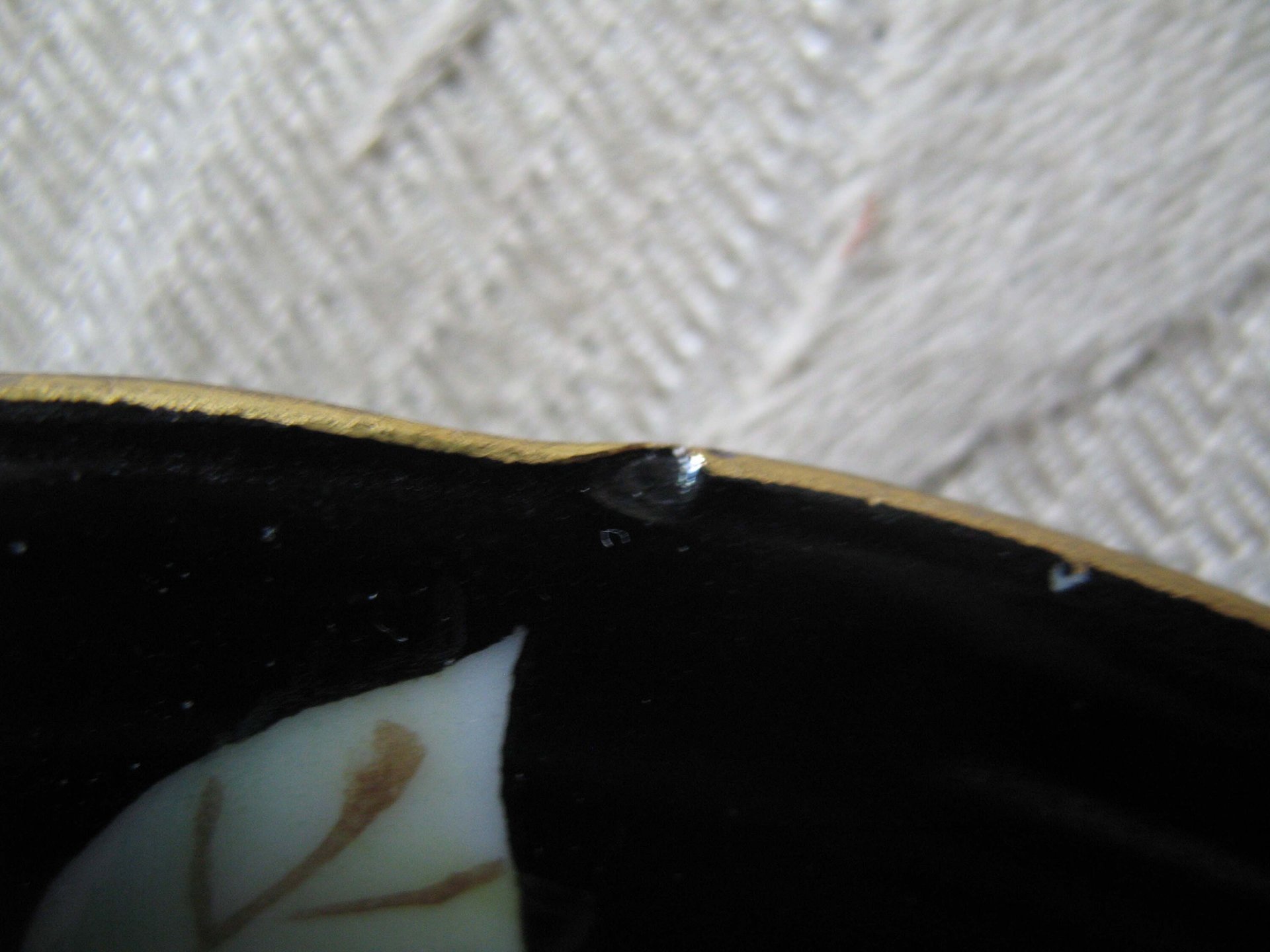 Vintage Tea Cup Black Floral Bird Motif  Made in Japan Tea Time Gift Cottage Shabby Chic  Downton Austen Steampunk Cosplay WhenRosesBloom